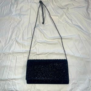 Black sparkle purse.